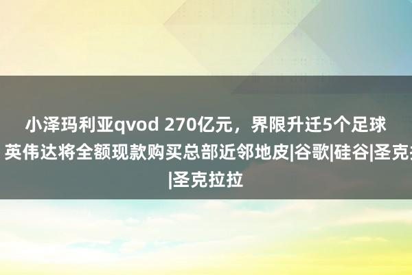 小泽玛利亚qvod 270亿元，界限升迁5个足球场！英伟达将全额现款购买总部近邻地皮|谷歌|硅谷|圣克拉拉